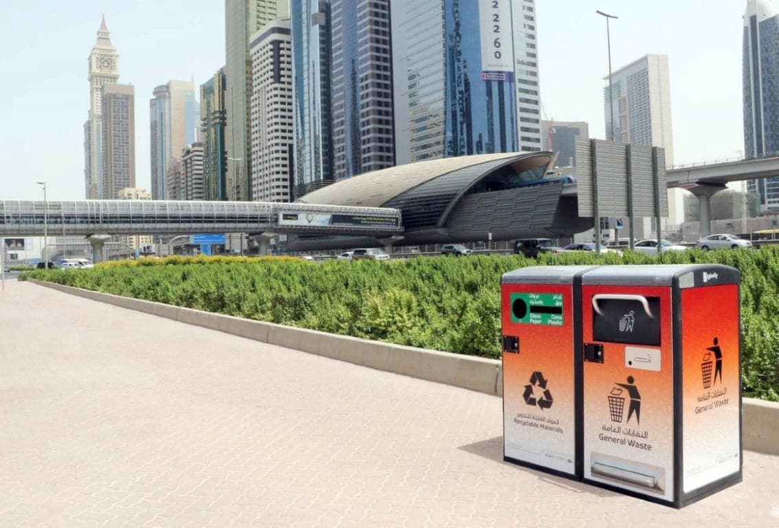 Smart waste bins in Dubai